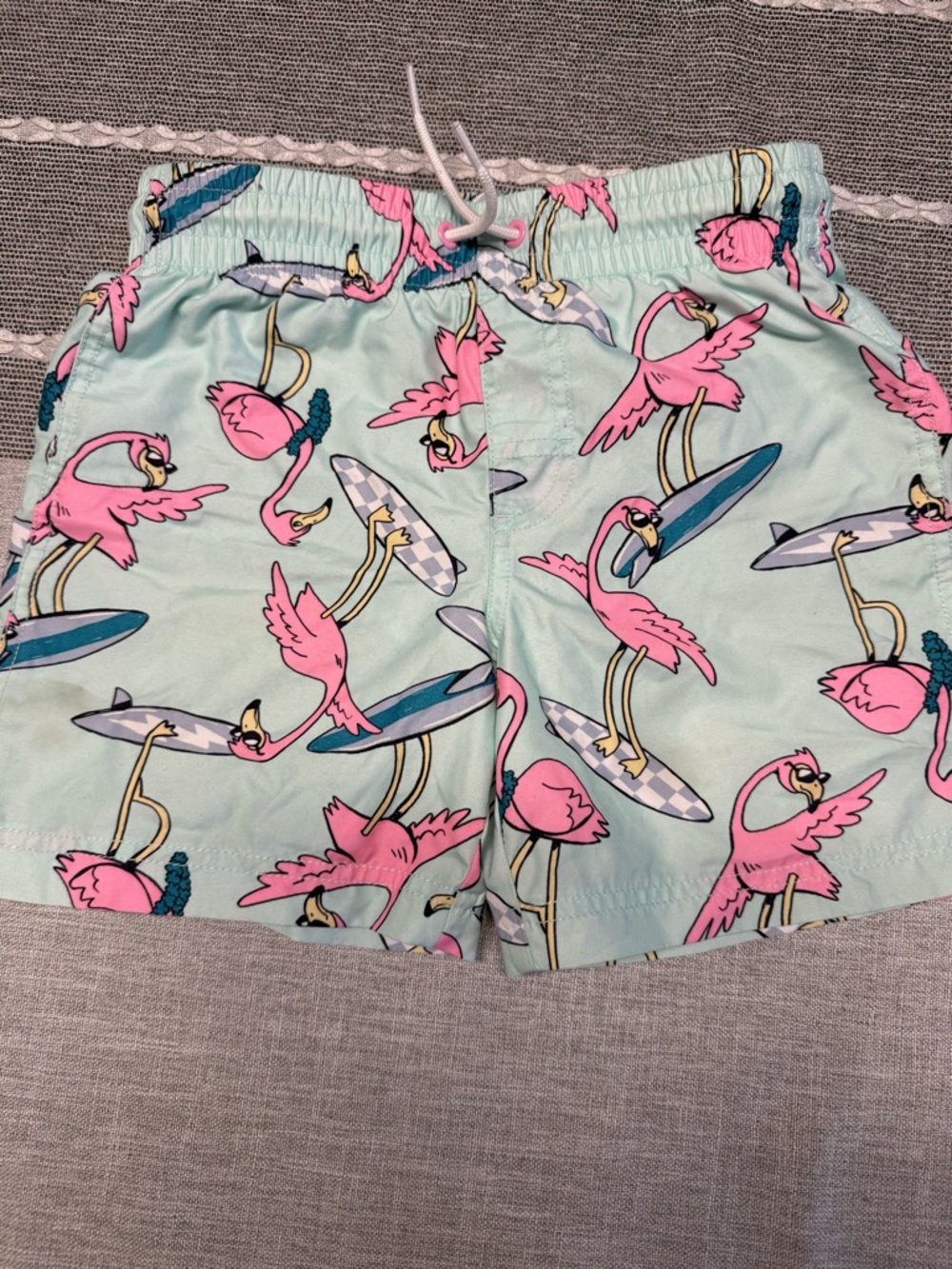 Boys Old Navy Pink Flamingo Swim Shorts